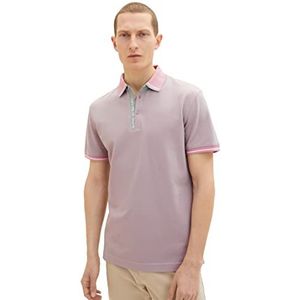 TOM TAILOR Poloshirt heren 1035621,31633 - Fluweel Rose Blue Twotone,M