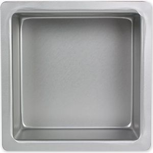 PME SQR134 vierkante bakvorm van geanodiseerd aluminium, 330 x 330 x 102 mm, zilver, 33 x 33 x 10 cm