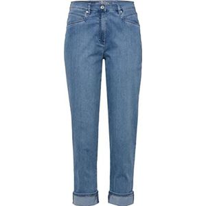 Raphaela by Brax Caren Turn Up Light gekleurde denim jeans voor dames, gebleekt, licht gebruikt & Buffies, 42, Gebleekt, licht gebruikt & buffies, 68
