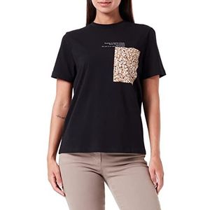 Taifun T-shirt voor dames, Zwarte motief, 46