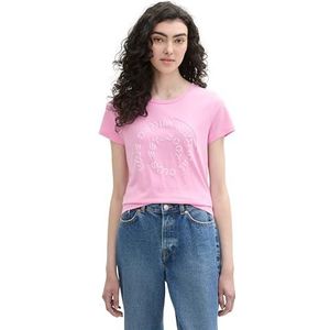 TOM TAILOR Denim T-shirt voor dames, 31646 - Soft Summer Pink, XL