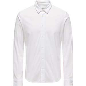 ONSROBIN Button Under LS Stretch Shirt, wit (bright white), M