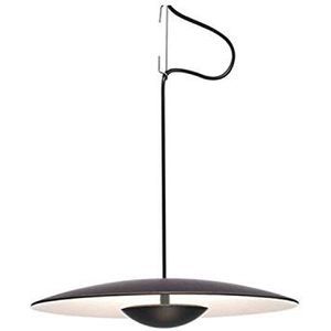 Dali Ginger 42 RSC, LED-hanglamp, 15,4 W, diffuser van geperst hout, dimbaar, wengé, 42 x 42 x 8,6 cm (A662-053)