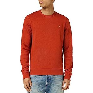 Farah Tim Crew Sweatshirt voor heren, Karmozijnrood, 3XL