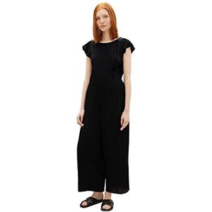 TOM TAILOR Denim Dames 1036530 Jumpsuit, 14482-Deep Black, S, 14482 - Deep Black, S