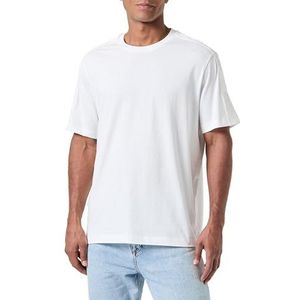 Armani Exchange Heren Small Embroidered Logo Regular Fit Tee T-shirt, off-white, M