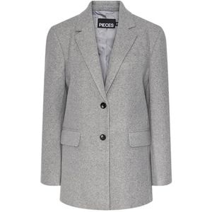 PIECES PCMAGDA Blazer, Medium grijs (grey melange), M