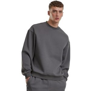 Urban Classics Fluffy Crewneck Herensweater met ronde hals, oversized fit, maten S-5XL, magnet, XXL