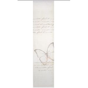 Kolari paneelgordijn, semi-transparante stof, kleur: beige, afmetingen: 245 x 60 cm