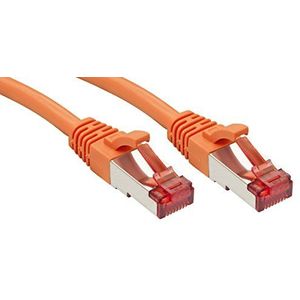 LINDY Cat.6 S/FTP kabel, oranje, 2 m patchkabel