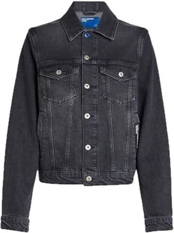 KARL LAGERFELD - KLJ Regular Denim Jack - Washed Dark Grey - Denim