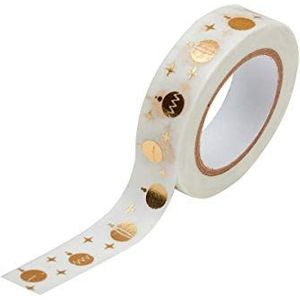 TOGA Masking Tape, wit en goud, 10 m, 5 stuks