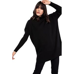 DeFacto Lange overhemden met lange mouwen tuniek overhemden (zwart, L), zwart, L