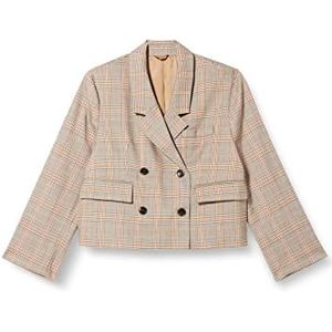 United Colors of Benetton Jas 2WWDDW00J, tartan, bruin 901, 38 dames