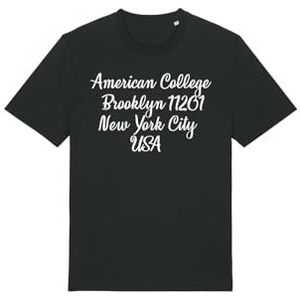 AMERICAN COLLEGE USA T-shirt, zwart, 8 jaar, casual, Zwart, 8 Jaar