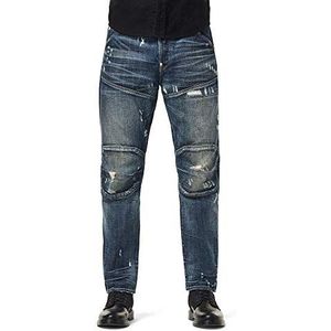 G-STAR RAW Heren 5620 3D Original Relaxed Tapered Jeans, Antic Faded Tarnish Blue Destroyed B988-b992, 31W x 32L