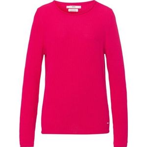 BRAX Dames Style Lesley Organic Cotton Structure Pullover, magenta, 40