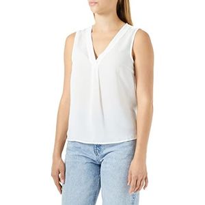 VERO MODA Dames VMDERMA SL WVN GA Top, Snow White, L, wit (snow white), L