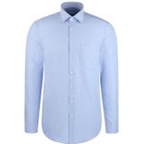 Seidensticker - 845665 - Chemise - Lichtblauw - Lange Mouwen - Coupe Rechte