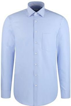 Seidensticker - 845665 - Chemise - Lichtblauw - Lange Mouwen - Coupe Rechte