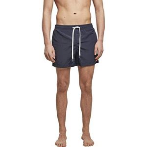 Build your Brand Zwemshort voor heren, van nylon, met zakken aan de zijkant en op het zitvlak, verkrijgbaar in vele kleuren, maten XS-5XL, navy, 5XL