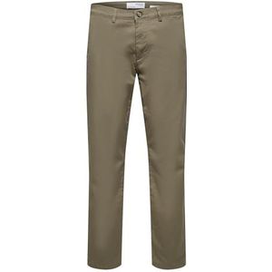 SELECTED HOMME Mannelijke Chino 175 Slim Fit Flex, groen, 36W / 32L