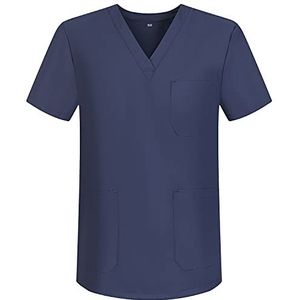 Scrub Top Unisex Scrubs - Medische Uniform V-hals Tuniek Scrub Top 817