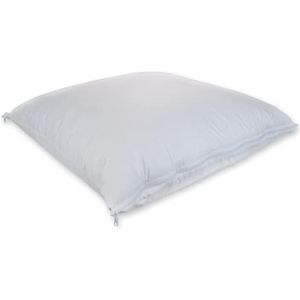 Genius eazzzy Hoofdkussen, 80 x 80 cm, met 3 instelbare hoogte- en hardheidsgraden, ademend kussen, bankkussen, sierkussen, met ritssluiting voor vulling, wasbaar