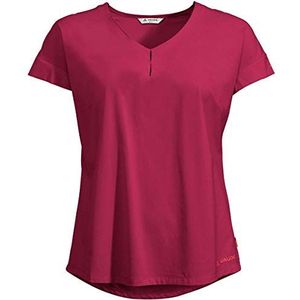 VAUDE Dames Dames Skomer V-hals T-shirt T-shirt, karmozijnrood, 34