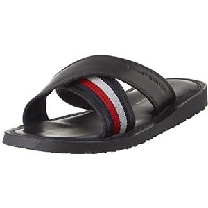 Tommy Hilfiger Heren Hilfiger Criss Cross Sandaal Fm0fm04457, Blauwe Woestijnhemel, 40 EU