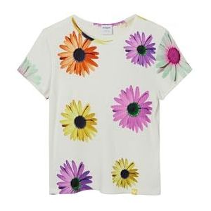 Desigual Ts_Danerys T-shirt voor meisjes, wit, 14 Jaar