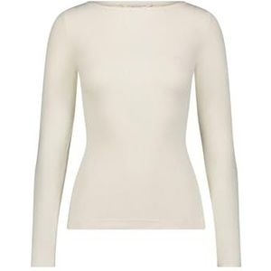 Lee Ls Boat Neck T-shirt voor dames, ecru, M