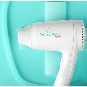 Valera Swiss Bebe 554.13 haardroger voor baby’s, zacht en veilig voor baby’s en kinderen, lichaam en haar, 500 Watt, Wit