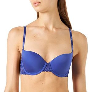 calvin klein Balcon balconette-beha voor dames, licht gevoerd, Blauw (Clematis), 70A