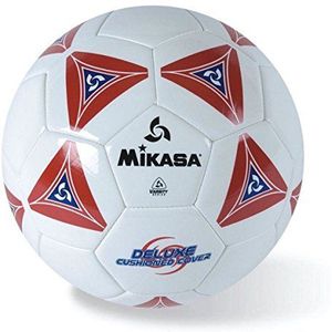 Mikasa Serious Soccer Ball (Rood/Wit, Maat 5)