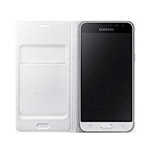 Samsung Flip Wallet Case voor Samsung Galaxy J1 (2016), Hoes voor Samsung Galaxy J1 (2016), wit