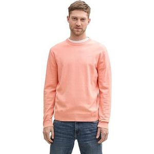 Tom Tailor - 1039810 - Herentrui - Hazy Coral Rose Melange - Optimale Pasvorm