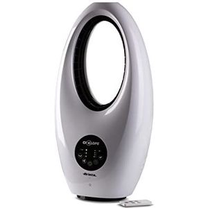 Ariete 803 Digitale ventilator, zonder messen, 60 W, tafel, geruisloos, oscillatiefunctie, timer tot 7,5 uur, 3 snelheden, ledlicht, wit