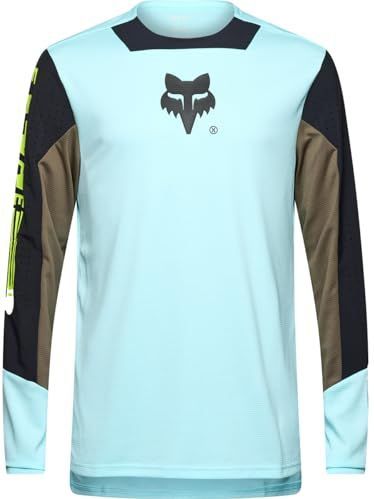 fox defend elevated trui met lange mouwen lichtblauw