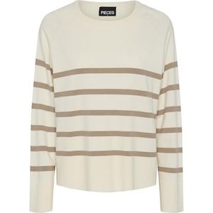 PIECES Pcsia Ls Knit Noos Bc, wit, L