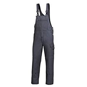 BP Workwear Basic 1482-060-21 tuinbroek - stoffen bretels met rubberen inzetstuk - zakken voor kniebeschermers - puur katoen - normale pasvorm - maat: 54 - kleur: wit