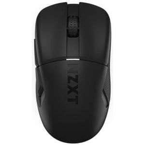 NZXT Lift Elite Draadloze Gaming Muis - Ultra-Lichtgewicht 57 g - 4K/8K Polling Rates, Optische Schakelaars, 26K DPI Optische Sensor - Rubberen Zijgrepen - 5 Programmeerbare Knoppen - Zwart