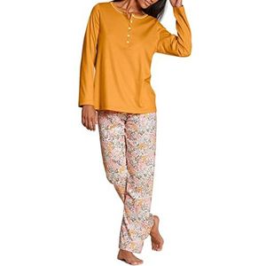 CALIDA Dames Night Lovers Pyjamaset, Honeycomb Yellow, Normaal