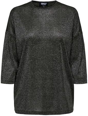 Only - Onlsilvery Glamour - T-shirt - Rosin/tone - 3/4 Mouwen