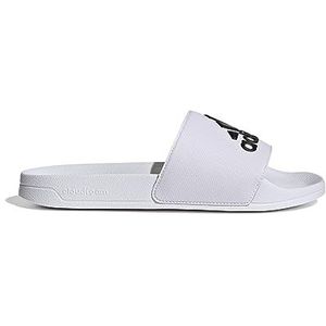 adidas Adilette Shower Logo Slippers uniseks-volwassene, ftwr white/core black/ftwr white, 54 2/3 EU