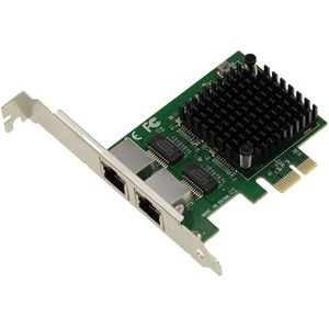 KALEA-INFORMATIQUE PCIe-kaart netwerkcontroller 2.5G x2 LAN Gigabit Ethernet 2 poorten RJ45 Dual chipset Intel I226 SRKTU ondersteuning 10 100 1000 2500 1G 2.5 G