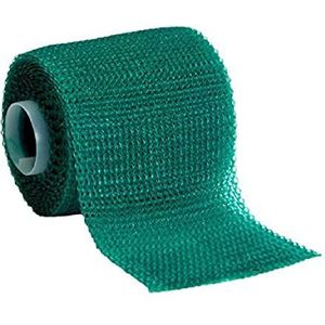 Scotchcast 3M - Scotchcast Plus Casting Tape, Water Geactiveerd Glasvezelverband, Lichtgewicht, Bestand Ademend, Groen Kleur, Maat 5 cm x 3,65 m, pak van 10 eenheden.