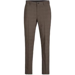 JACK & JONES Heren Jprfranco geruite broek Sn pak broek, Valken/ruiten: Super Slim Fit, 34