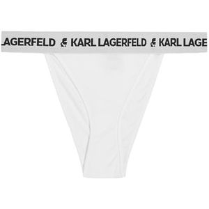 KARL LAGERFELD - Logo Brazilian Slip - Wit