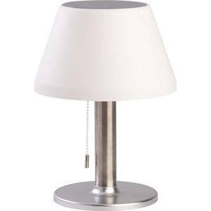 BOLD Led-tafellamp met accu voor buiten, draadloze led-tafellamp op zonne-energie voor buiten (USB-C aansluiting + zonne-energie, accu voor maximaal 6 uur looptijd, IP44 terraslamp, 3-traps dimbaar